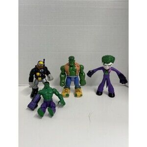 Jack Hammer Hulk, Rescue Hero Jake, Flextreme Joker, And Hulk Lot￼